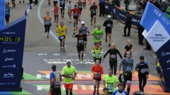 New York: Mein Marathon-Zieleinlauf 03:37:14 nach meinem Start.
