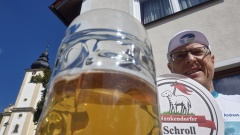 September 2025: Bike, Berge & Bier Tour, erster Stopp bei Schroll in Nankendorf