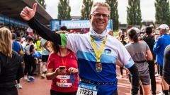 Oktober 2025: 3-L&auml;nder (Halb-)Marathon - im Zielbereich in Bregenz (meine HM-Zeit: 98' 04")